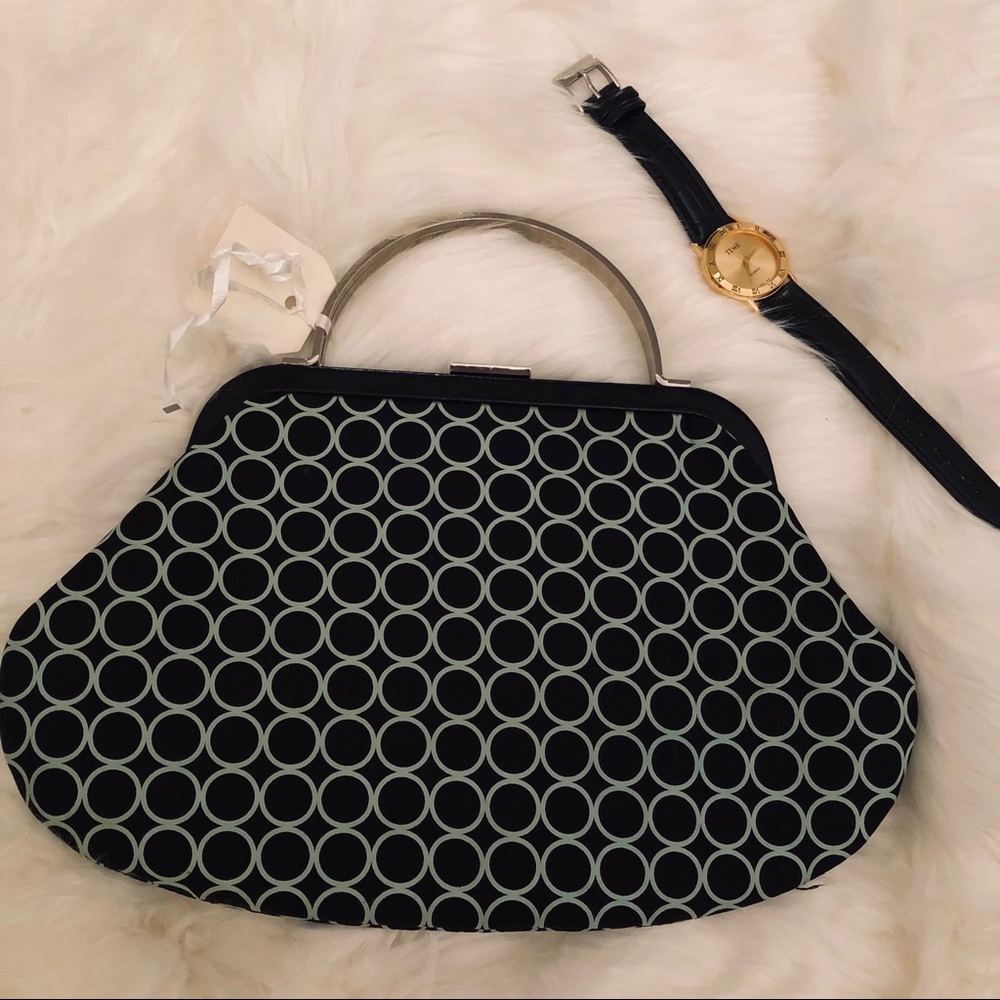 Banana Republic Circle Print Handbag - Picture 4 of 11